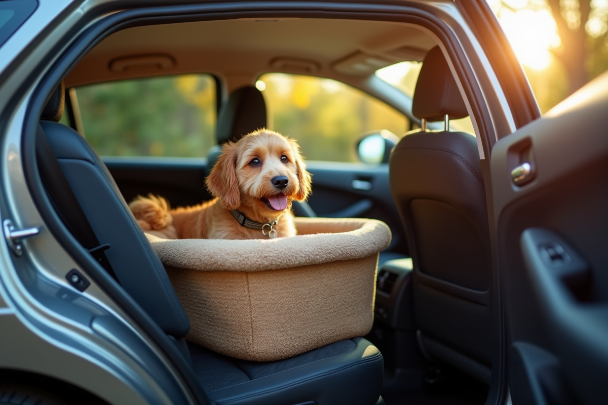 chien voiture